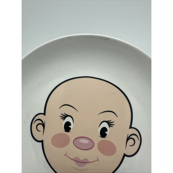 2 Fred Plays with His Food Funny Face Plate Woolly Willy Girl Boy Plate - Picture 3 of 4